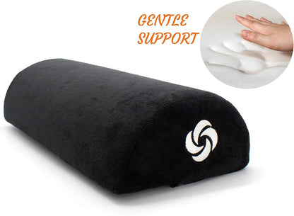SAMSONITE - Half Moon Lumbar Support Pillow, Elevates Comfort, 100% Pure Memory Foam, Fits Most Seats