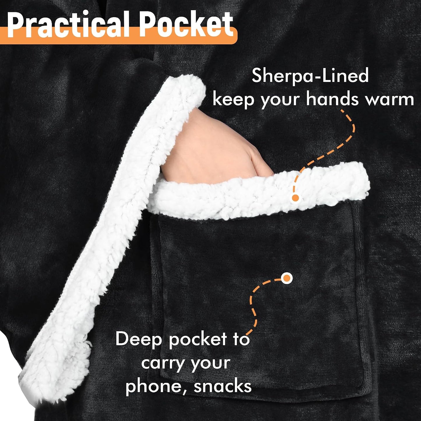Catalonia Wearable Blanket with Sleeves & Foot Pocket for Adults | Soft Fleece Throw Wrap with Hands-Free Comfort, Perfect for Reading, TV Time & Relaxing, Christmas Gift for Women & Men