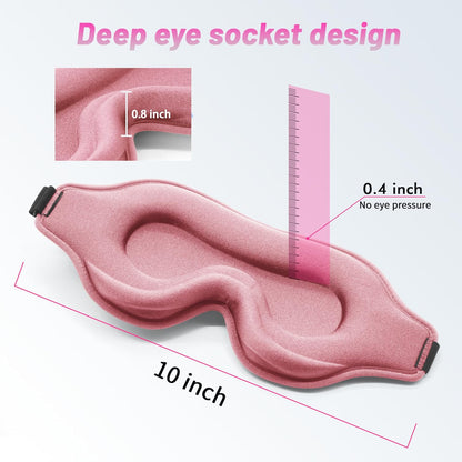 3D Weighted Eye Mask for Lash Extensions, Eye Covers for Sleep