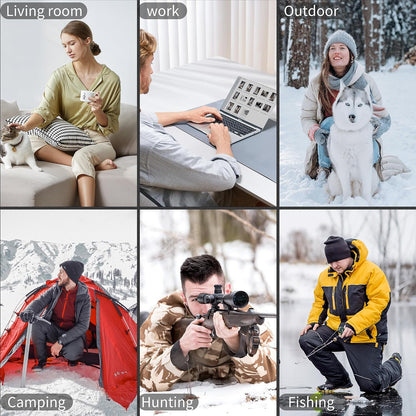 Lerat 2 Pack Hand Warmers Rechargeable, Portable Electric Hand Warmers Reusable, Portable Pocket Heater, Gifts for Men Women Kids, Hunting, Golf, Camping Accessories
