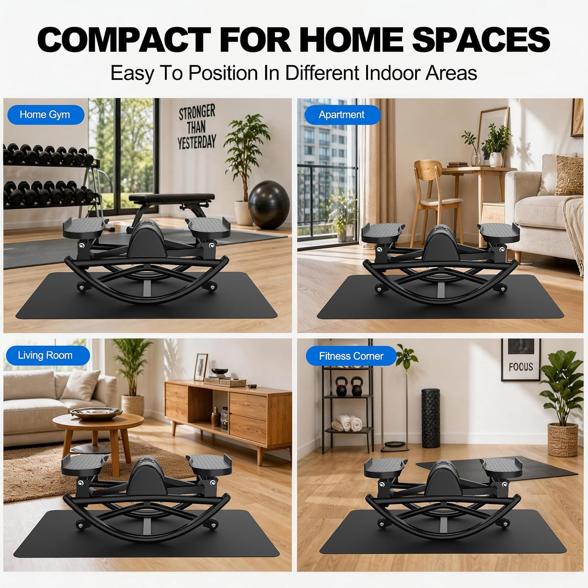KINMAC Rocking Stepper for Exercise at Home-Rock Stepper Side to Side