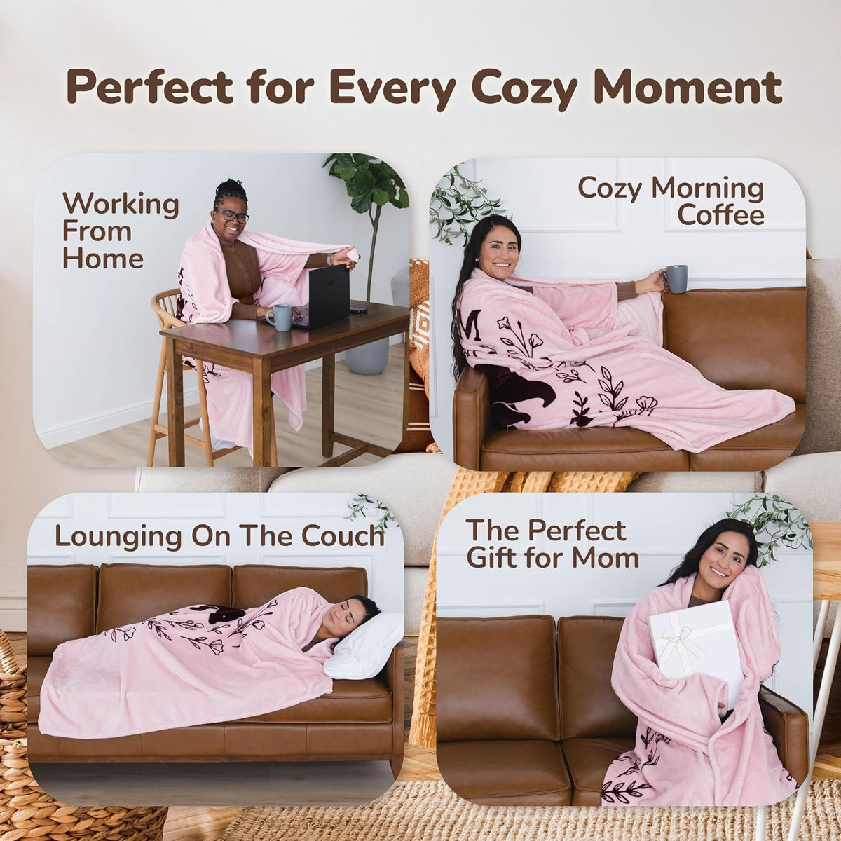 Super Blanky Wearable Blankets for Women & Men, Dorm Room Essentials, Gift for Her, Gifts for Women, Wife Birthday Gift Ideas