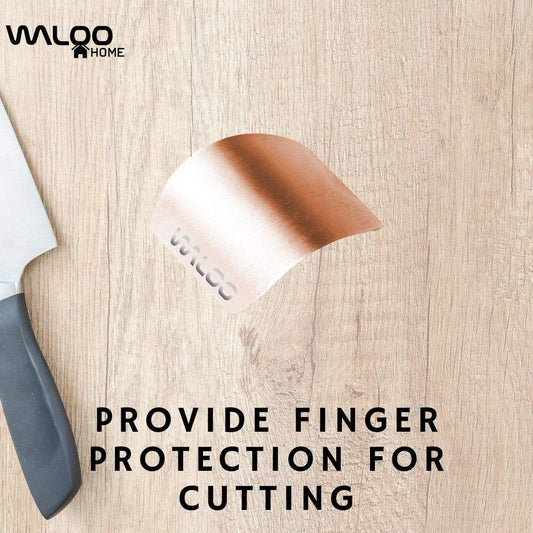 WALOO Stainless Steel Finger Guard for Cutting, Knife Protector