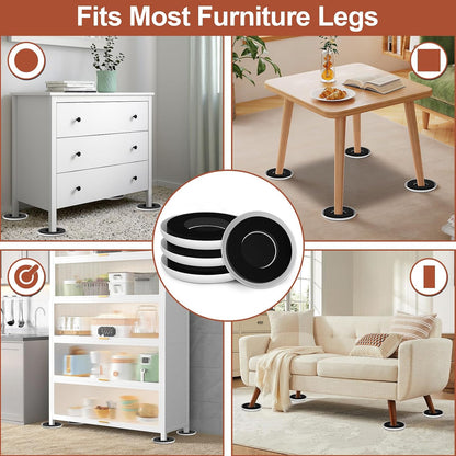 New Upgrade Furniture Sliders: Multi-Surface 3-in-1 Furniture Movers Slider | Heavy Moving Pads with 8PCS 4.3" Carpet Sliders + 4PCS Hard Floor Socks + 1 Lifter - Protect Floor and Easily Move Furniture