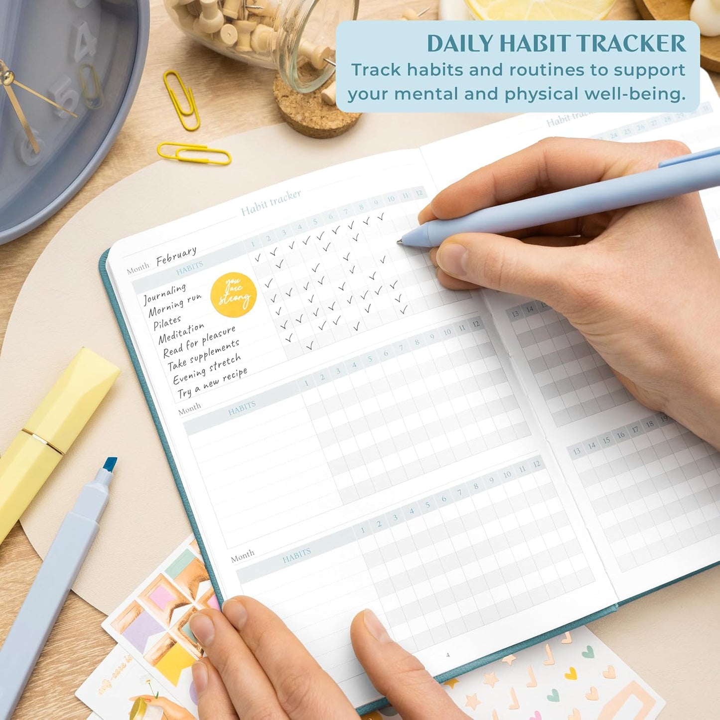 Legend Four-Minute Journal with Prompts & Habit Tracker – Daily Gratitude Journal for Women & Men – Guided Positivity, Self-Reflection & Affirmation Notebook (Lavender)