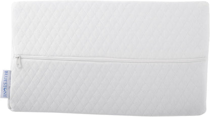 Memory Foam Back Pillow / Half Moon Lumbar Bolster Cushion For Back Pain Relief, Leg and Knee Support and Sleeping With Removeable Cover By Bluestone