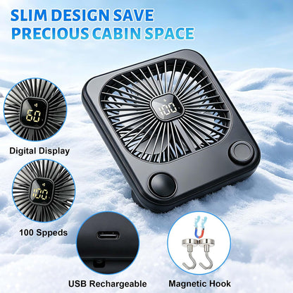 5000mAh Magnetic Cruise Ship Approved Fan,Cruise Essentials 2026 for Travel