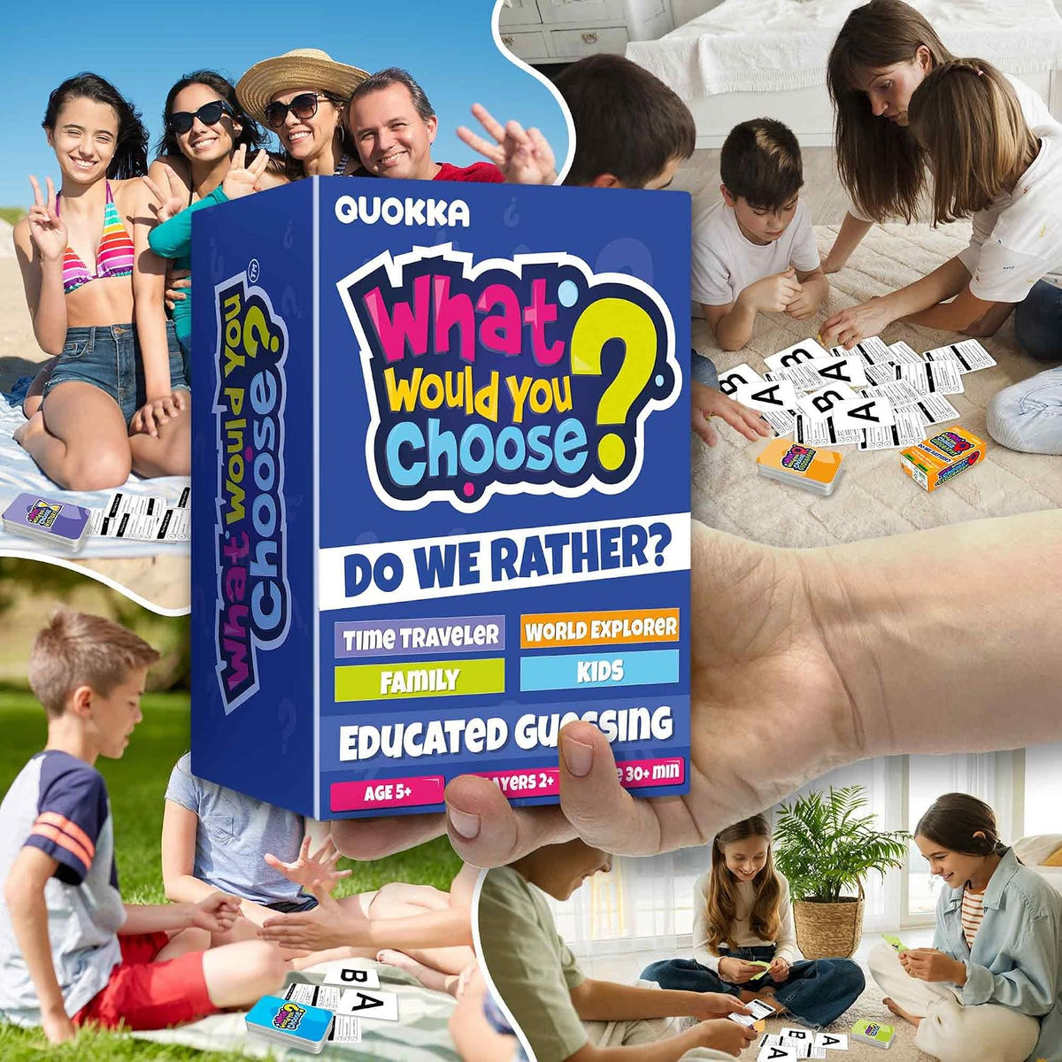Travel Card Game for Teens, Kids, Adults - Party Games for Family Nights