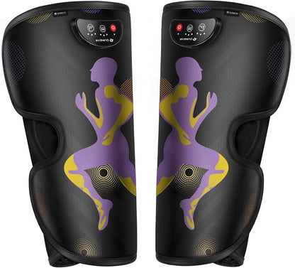 QUINEAR Cordless Calf Massager with Heat and Compression, Leg Massager for Circulation and Pain Relief, Portable Leg Massager with 3 Intensities & 3 Modes, Fast Recovery for Swelling, RLS