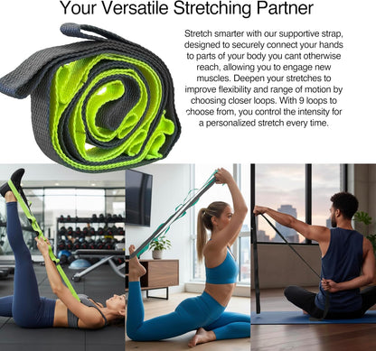 5-in-1 Massage Set, Complete Mobility Kit for Workout Recovery | Deep Tissue Roller for Legs, Spikey Foot Ball, Hamstring Stretch Strap, Quad Roller Stick, Carry Bag