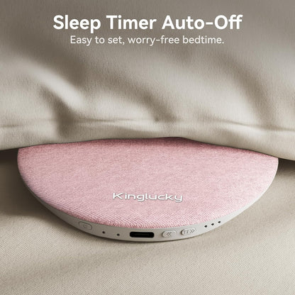 Kinglucky X50 Pillow Speaker for Sleeping, Built-in White Noise Sound Machine Pink Noise for Sleeping, Auto-Off Timer Portable Bluetooth Speaker Under Pillow Rechargeable for Side Sleeper, Blue