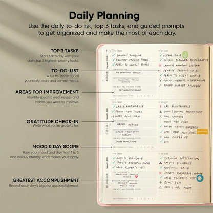 Dated, 2026 Planner, 5.8” x 8.3” - The #1 Productivity Planner to Achieve Your 2026 Goals - Planner 2026-2027 by PRODUCTIVITY STORE (A5, GREY)