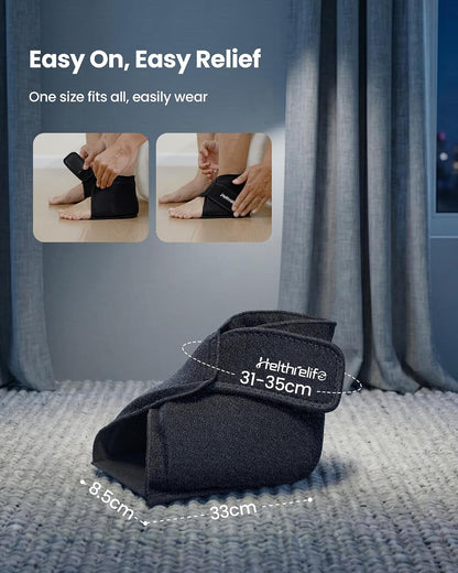 Heel Plantar Fasciitis ice Pack with 2-Layer Cooling Gel for 30-Min Cold Therapy, Ankle Foot Reusable Ice Pack Wrap for Achilles Tendonitis, Sprained Ankles, Swelling, Foot Pain Relief(1, PRO)
