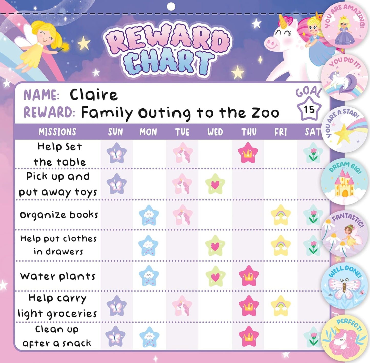 Magnetic Chore Chart for Kids – Dinosaur Reward Chart for Kids Behavior at Home & Classroom, Reusable Dry Erase Sticker Chart, Toddler Morning Routine Responsibility Board