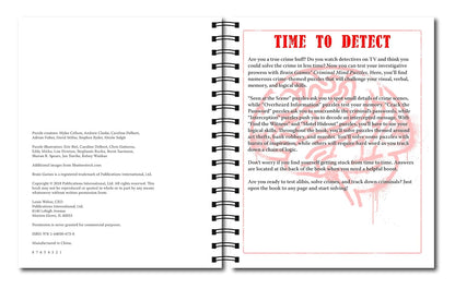 Brain Games - Criminal Mind Puzzles: Crime-Themed Brain Teasers | Visual, Verbal, Memory & Logic Puzzles | Spiral Bound Activity Book for Adults & Teens