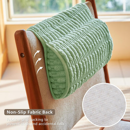Headrest and Support Pillow,Recliner Pillow for Neck, Head, or Foot for Office or Massage Chairs, Neck Pain Relief and Cervical Support. Nonslip, Zipped Cover.(Cream, 5.5" Wx13 Lx3 H)