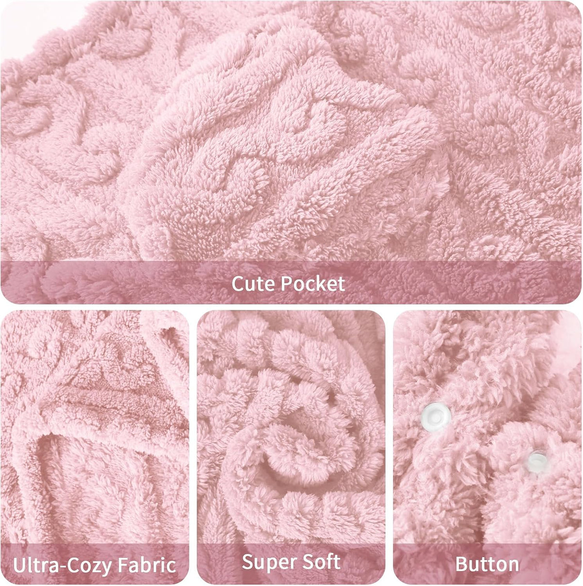 Wearable Blanket Sherpa Fleece Shawl Blanket with Pockets Blanket Poncho Cape for Adults, Cozy Shawl TV Throw Blankets
