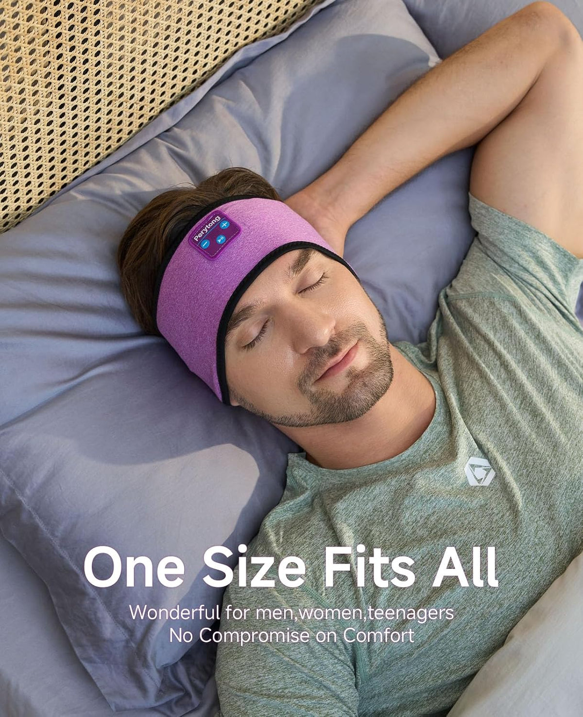 Sleep Headphones | Bluetooth 5.4 Headband | Wireless Earbuds Earphones Sweat Resistant with Ultra-Thin HD Stereo Speaker, Headphone Band for Side Sleepers Workout Running Tech Gadgets Unique Gifts