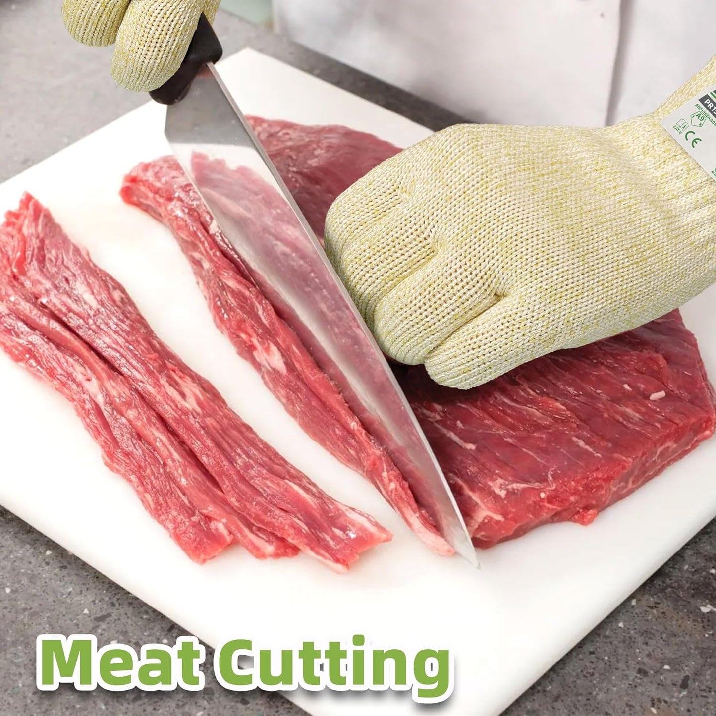 Schwer SlicePro Ultra-Durable ANSI Cut Resistant Gloves PR1501, 10X Reinforced Food Grade Cutting Glove, Mandoline Gloves for Kitchen Meat Cutting, Oyster Shucking, Fish Fillet Processing, M | Non PFAS, No Glass Fiber, for Kitchen Food Prep, Mandolin