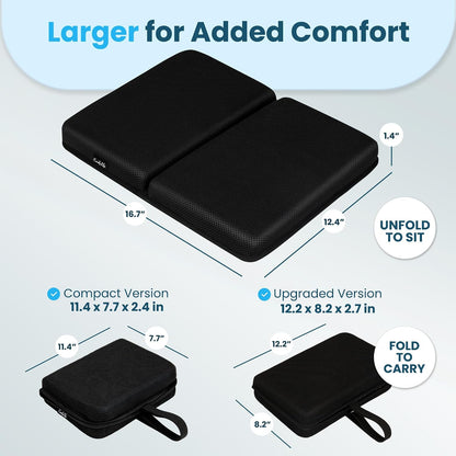 ComfiLife Ergo-Gel Airplane Seat Cushion – Travel Seat Cushion – Compact, Foldable, Portable Comfort
