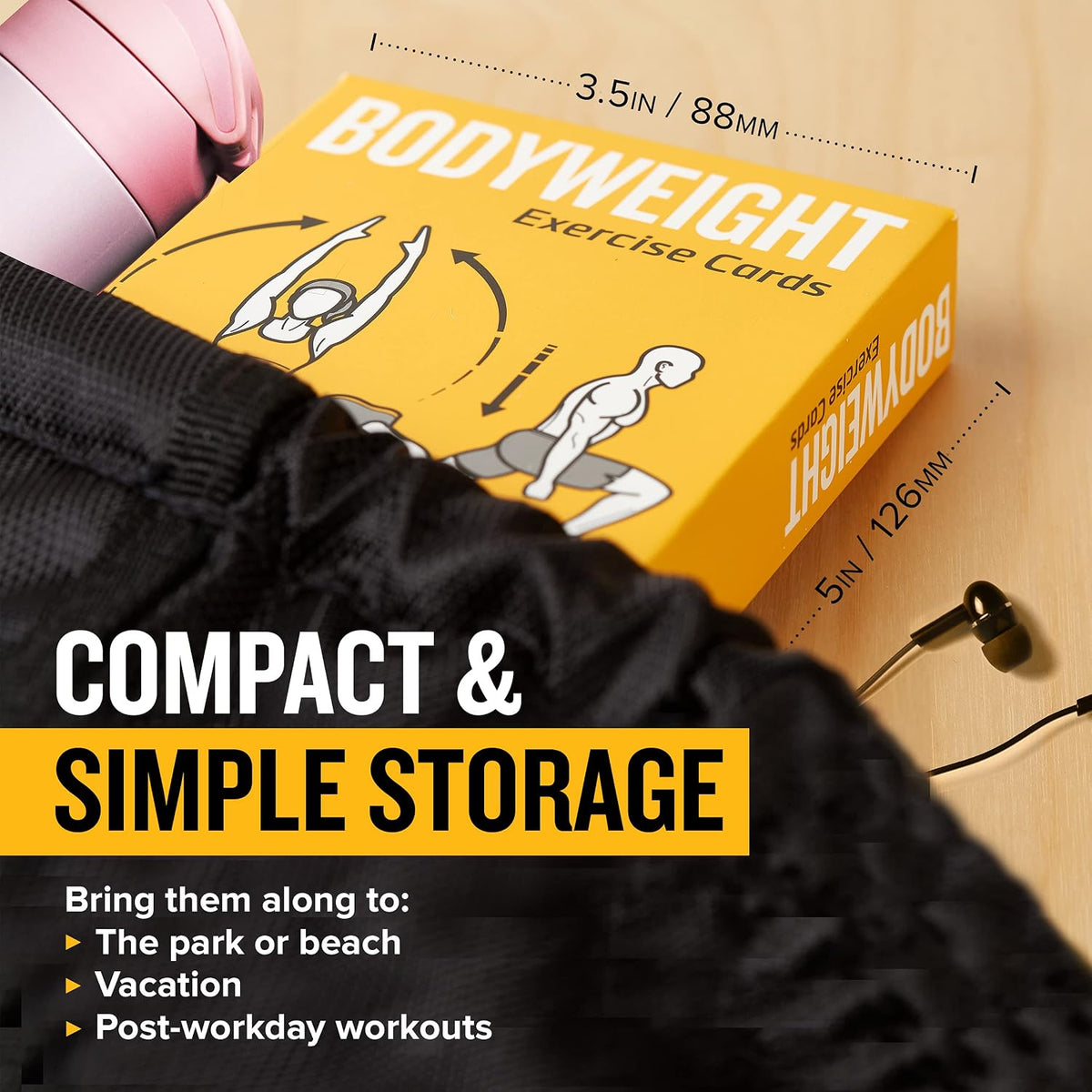 NewMe Fitness Pilates Workout Cards, Fitness Deck for Women and Men