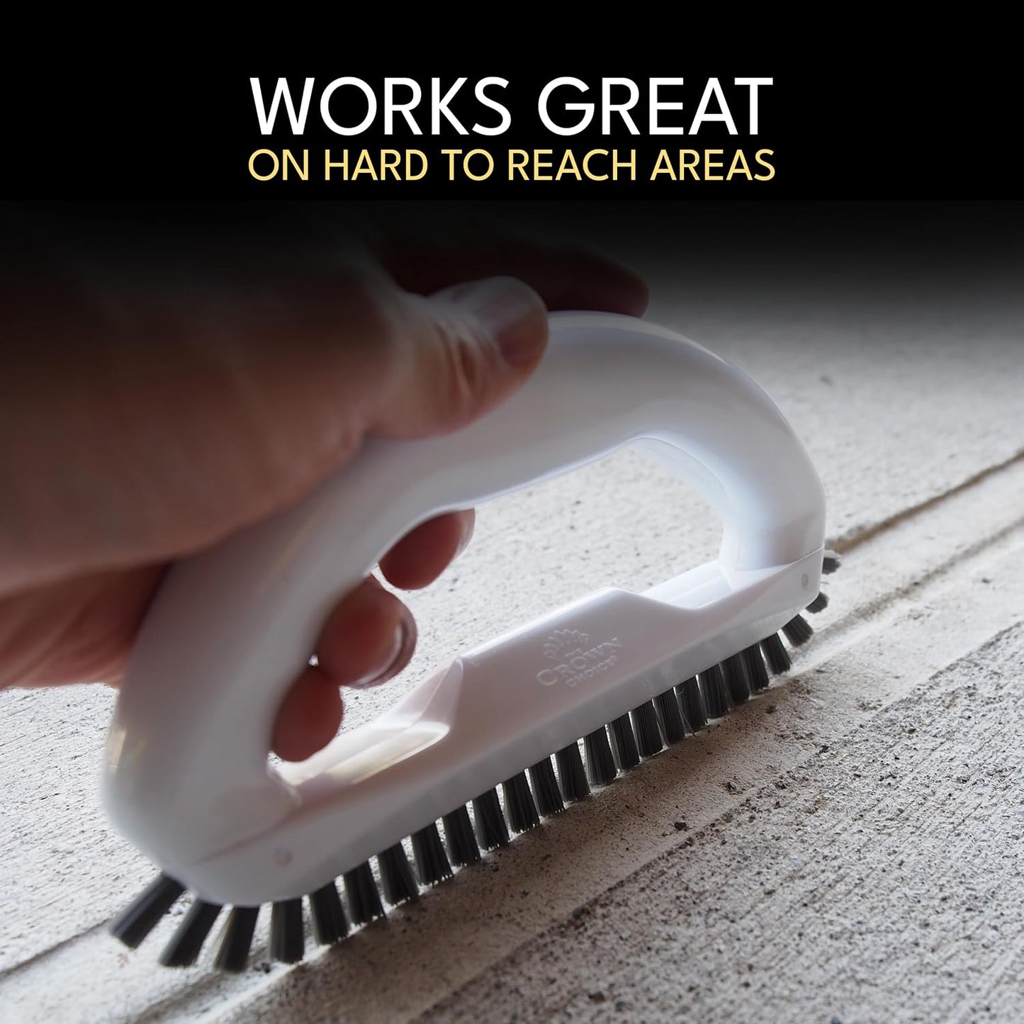 Grout Cleaning Brush Set (4 Pcs) Heavy Duty Hand Grout Scrub Brush & Detail Cleaning Brush Set for Baseboards,Floor, Corners, Shower, Bath Tub & Tiles