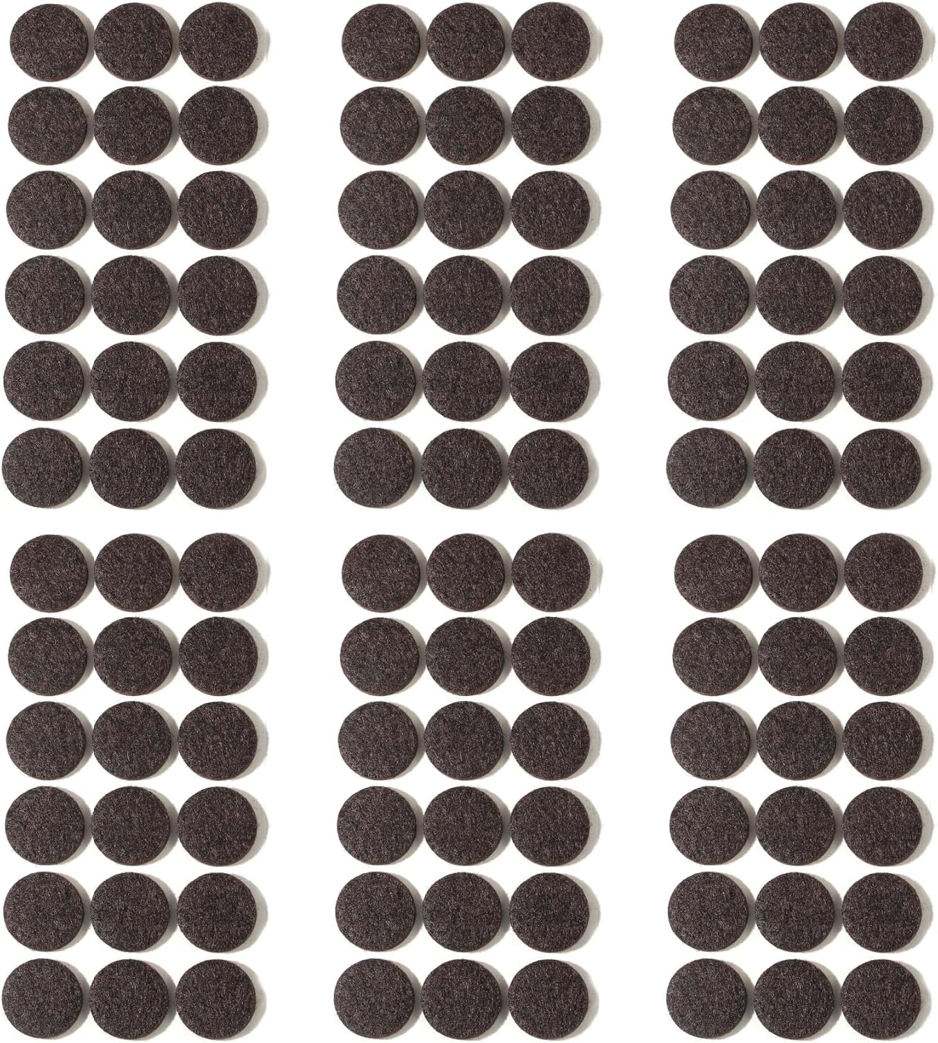Felt Pads Small 3/8" Felt Pads for Cabinet Doors Bumpers, Cabinet Cushion Dots Felt Cabinet Door Stops, Self Adhesive Thick Bumper Pads to Protect Surfaces -Anti Scratch 234 Pcs Round Brown