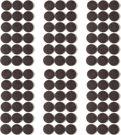 Felt Pads Small 3/8" Felt Pads for Cabinet Doors Bumpers, Cabinet Cushion Dots Felt Cabinet Door Stops, Self Adhesive Thick Bumper Pads to Protect Surfaces -Anti Scratch 234 Pcs Round Brown