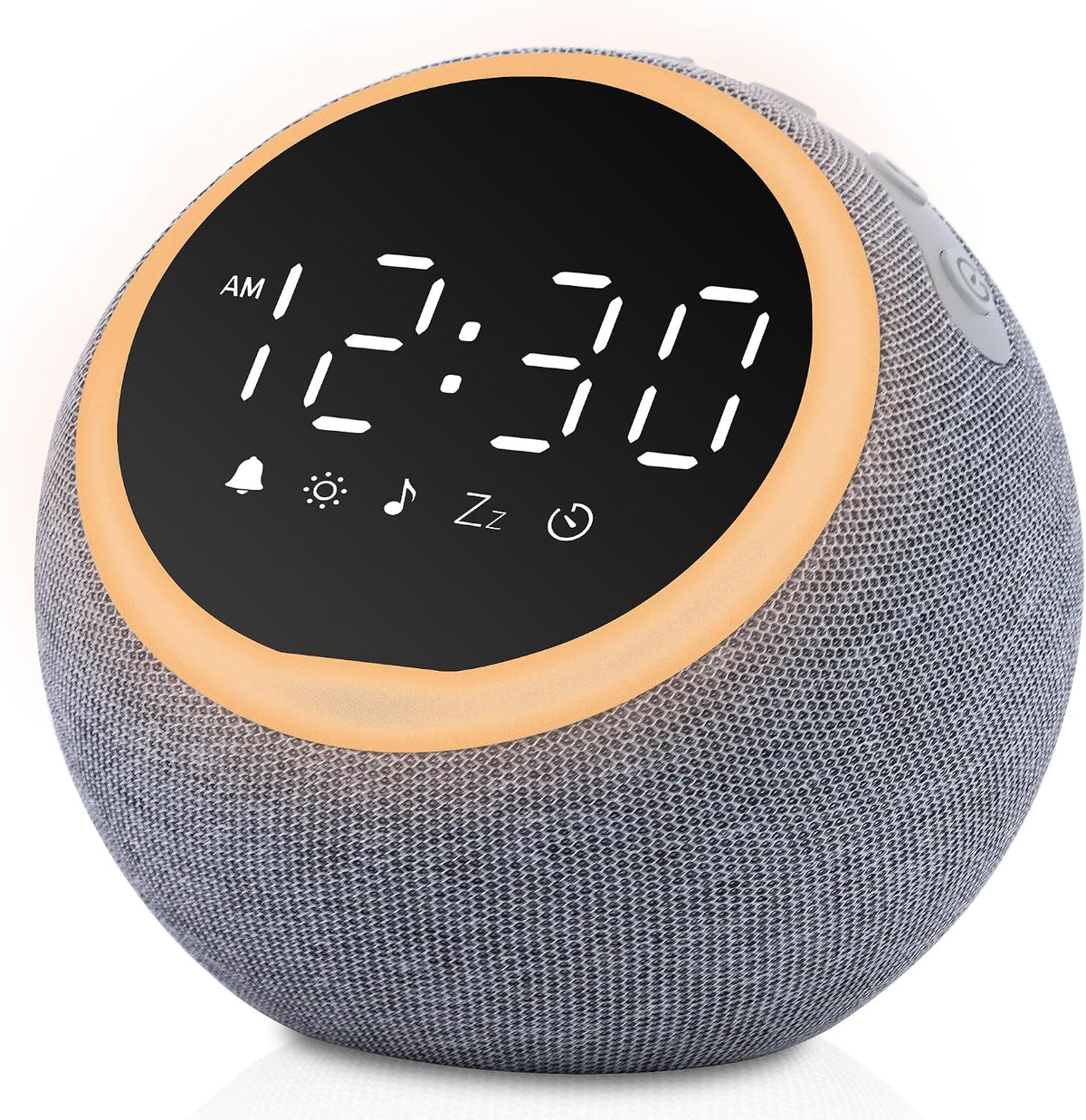 Smart Alarm Clock with White Noise & Night Light for Bedrooms