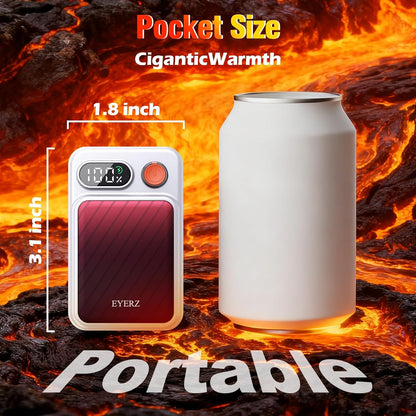 Electric Hand Warmers Rechargeable 2 Pack, Magnetic AI Hand Warmers with LED Display & 4 Levels, Portable Pocket Heater, Gifts for Christmas, Camping, Golf, Raynauds, Hunting, Women & Men
