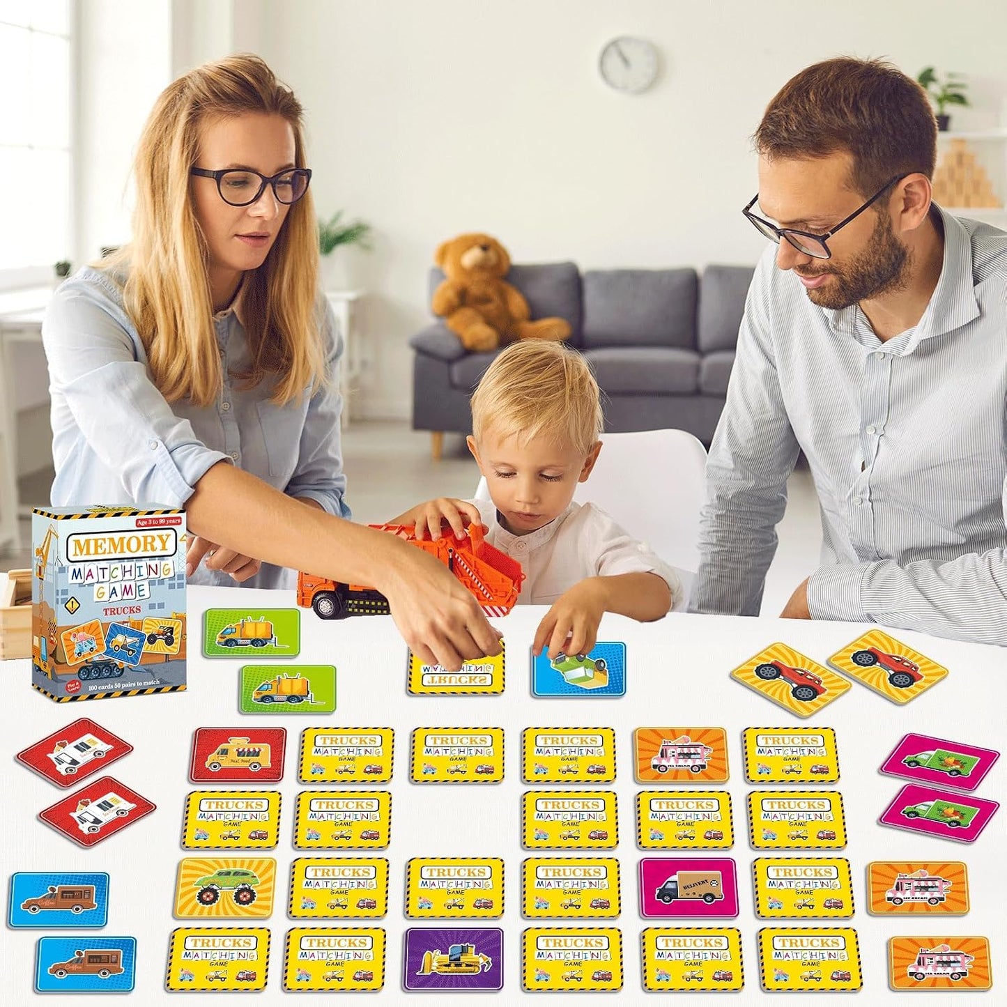 gisgfim 100 PCS Memory Matching Game Famous Paintings Concentration Memory Card for Adults Learning Educational Game A Fun & Fast Artworks Theme Matching Games
