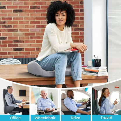 Benazcap Memory Foam Seat Cushion, Ergonomic Office Chair Cushion | Memory foam cushion relieves pressure and supports tailbone comfort for office chairs, cars, wheelchairs and home use.