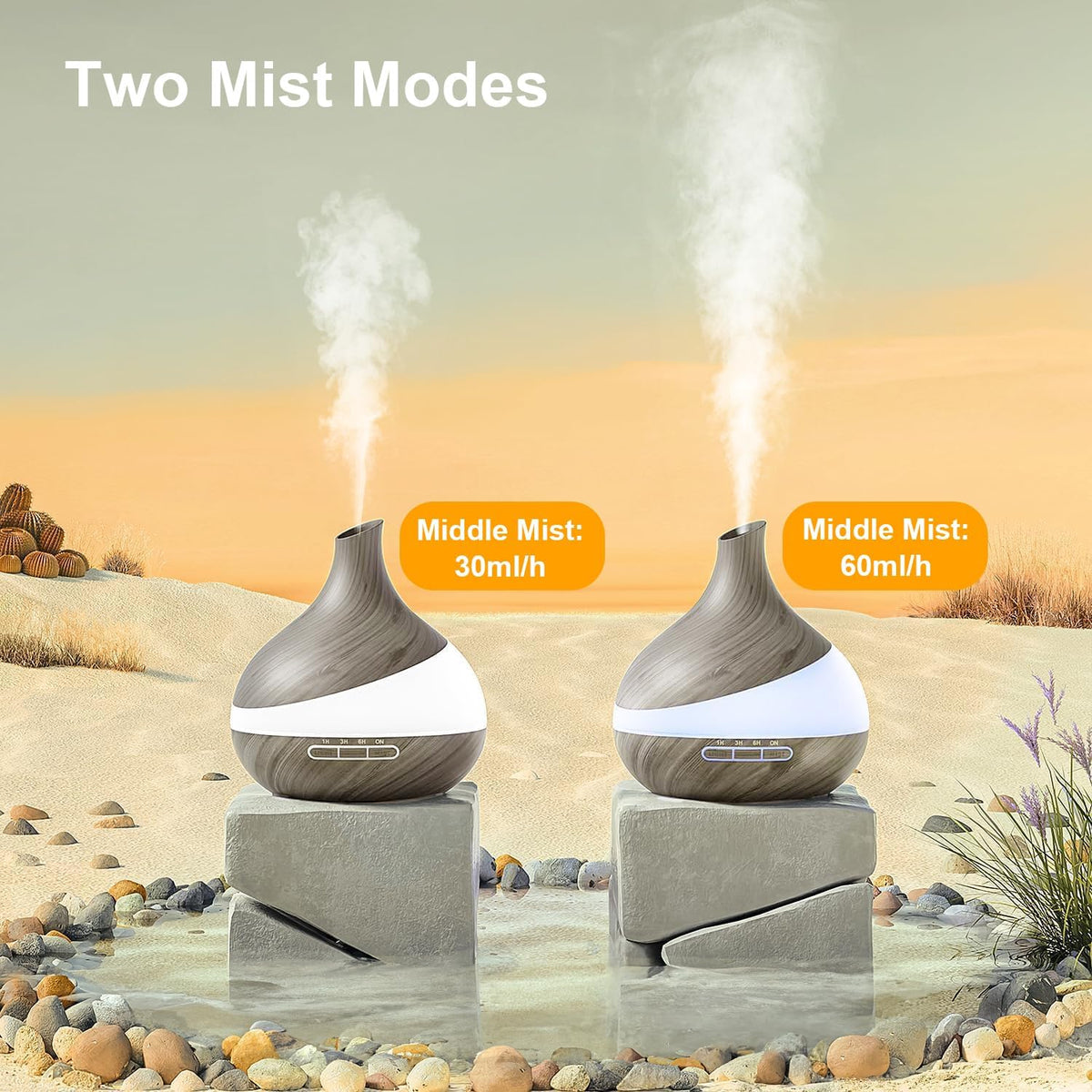 Essential Oil Diffuser for Women: 500ml with 14 Color LED