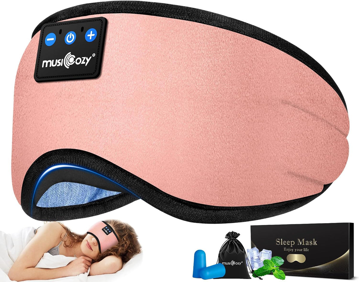 MUSICOZY Sleep Headphones Bluetooth 5.4 Sleep Mask with HD Sound