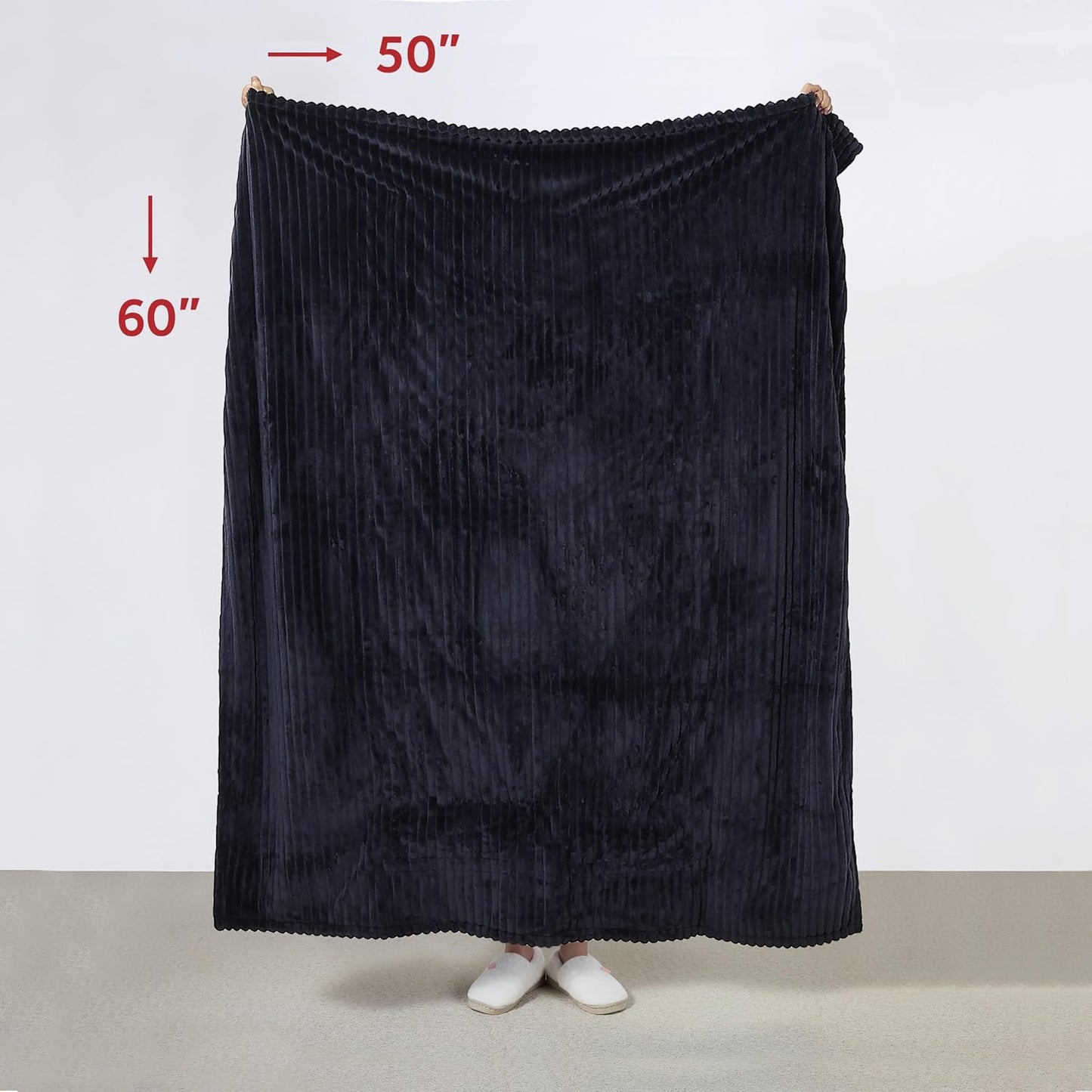 Sunbeam Royal Posh Dove Grey Heated Personal Throw / Blanket, Cozy-Warm, Adjustable Heat Settings