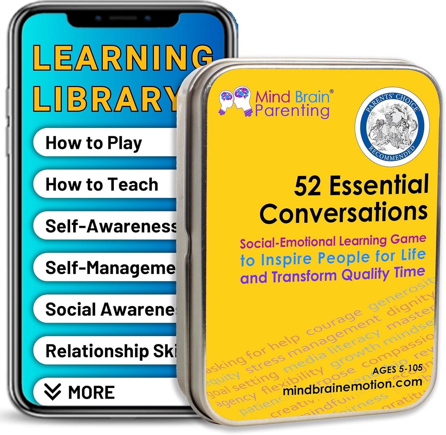 Mind Brain Emotion 52 Essential Life Skills: No-Excuses Game to Teach Kids, Teens & Adults How to Care for Self & Chores, Practical Solution for Responsible Boys, Confident Girls, Happy Family