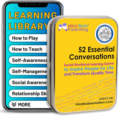 Mind Brain Emotion 52 Essential Life Skills: No-Excuses Game to Teach Kids, Teens & Adults How to Care for Self & Chores, Practical Solution for Responsible Boys, Confident Girls, Happy Family
