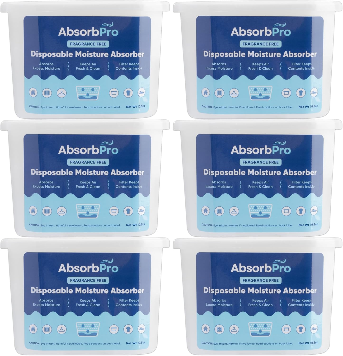 Charcoal Moisture Absorber Tub 18 oz, 3-Pack