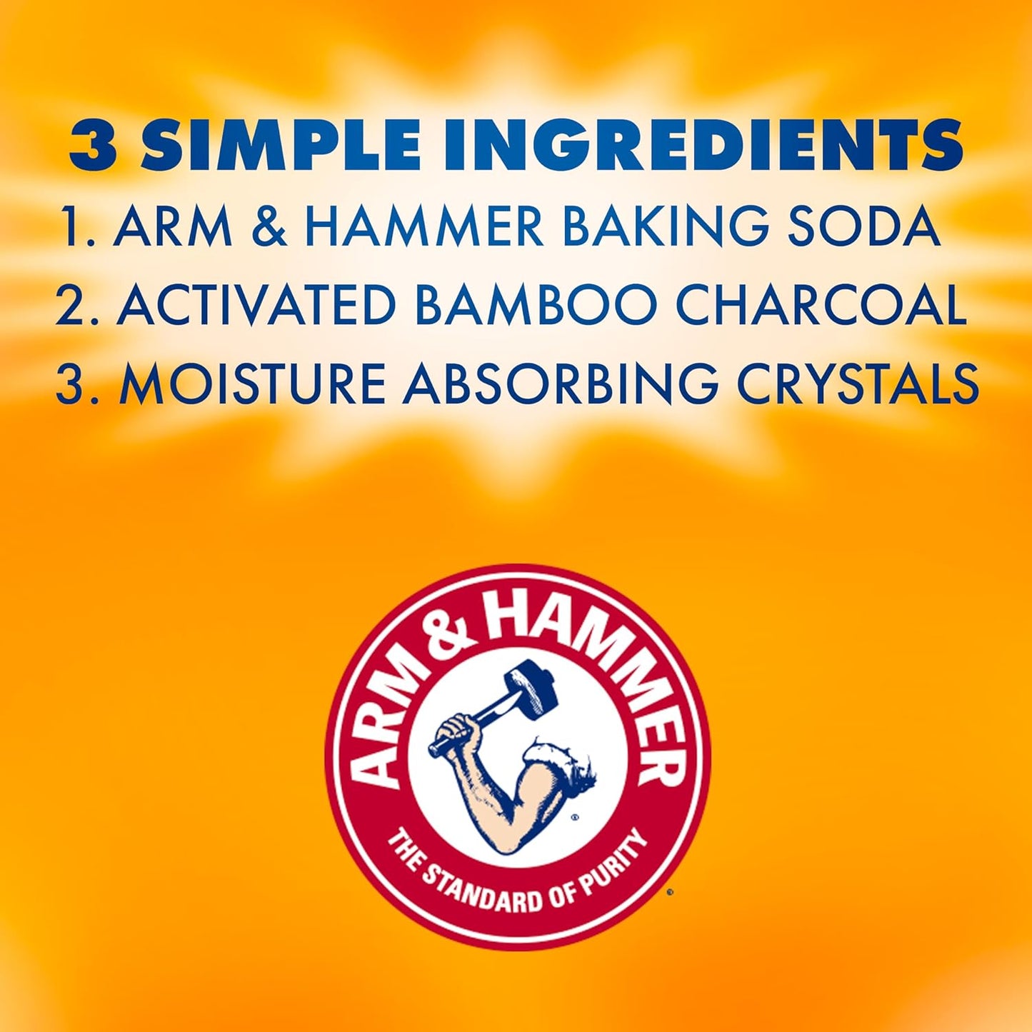 Arm & Hammer Fragrance Free Refillable Moisture Absorber and Odor Eliminator 14 oz. Tub