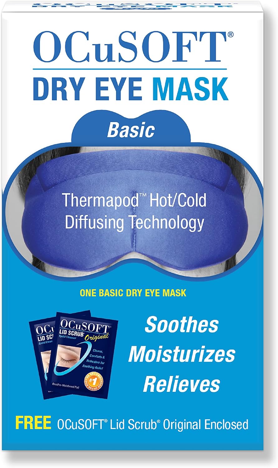 OCuSOFT Dry Eye Mask Basic with Thermapod Mask and Lid Scrub Packets