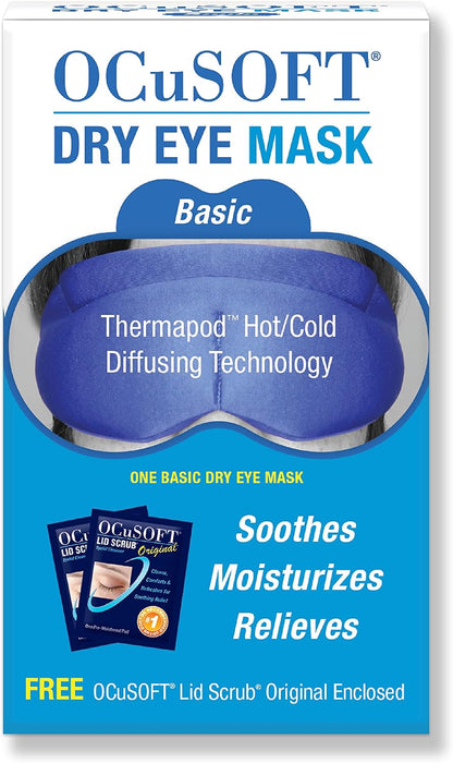OCuSOFT Dry Eye Mask Basic with Thermapod Mask and Lid Scrub Packets
