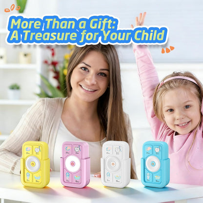 Kids Timer for Tooth Brushing, Washing, Toilet & Shower Pink | 4-in-1 Multi-Function Timer | Time Management Tool | USB-C Rechargeable | Gift for Home Learning | One-Touch Preset Buttons