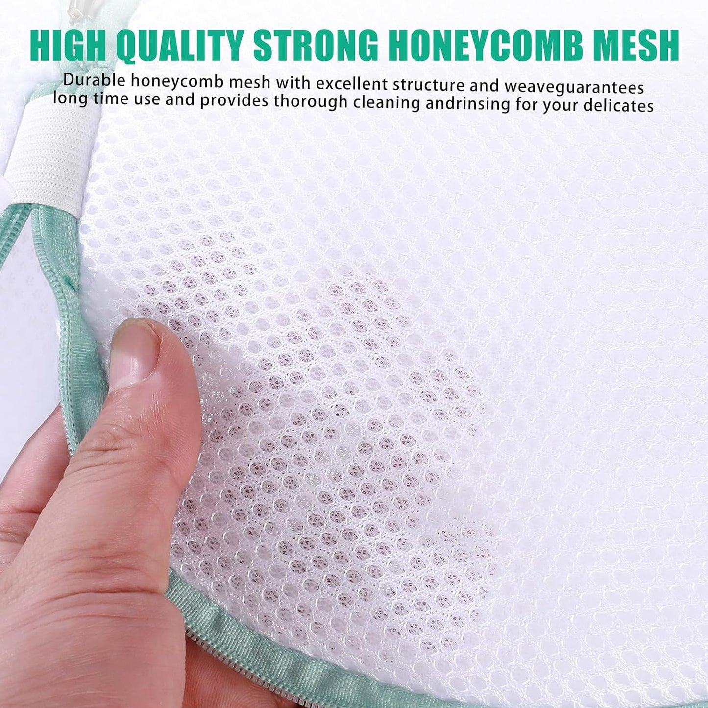 Shoe Washing Machine Bag, Laundry Bag for Sneakers, Orange, 7x15 | Bag to Wash Shoes in Washer and Dryer, for Tennis, Footwear, Trainers, Slippers, Prevent Tangling, Honeycomb Mesh