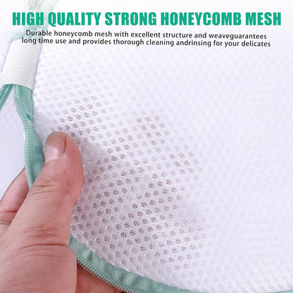 Shoe Washing Machine Bag, Laundry Bag for Sneakers, Orange, 7x15 | Bag to Wash Shoes in Washer and Dryer, for Tennis, Footwear, Trainers, Slippers, Prevent Tangling, Honeycomb Mesh