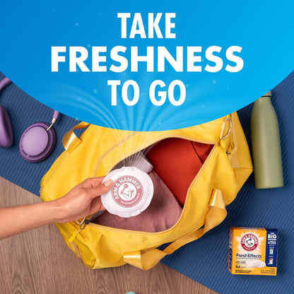 ARM & HAMMER Fresh Effects Odor Neutralizing Baking Soda Pouches, Long-Lasting Fragrance-Free, for Shoes, Cars, Home & Small Spaces, White, 5 Count | Long-Lasting, Fragrance-Free, For Shoes, Cars, Home & Small Spaces, Odor Absorber