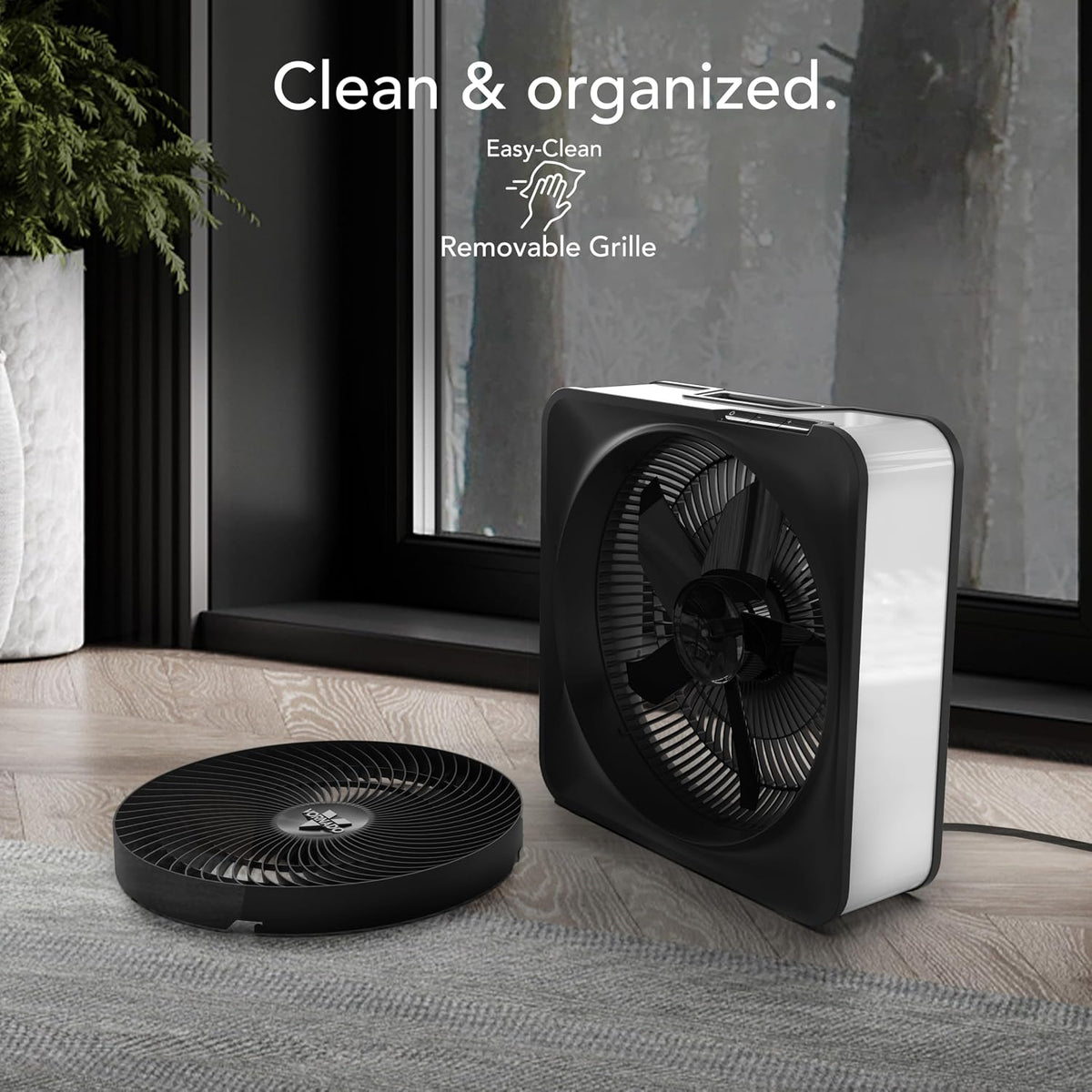 Vornado Model 80 High Velocity Box Fan, 20 Inch, 5 Speeds, Powerful Airflow