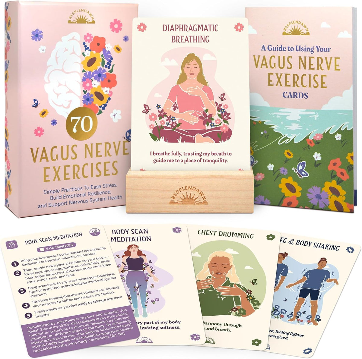 70 Vagus Nerve Exercises - Cards for Nervous System Regulation