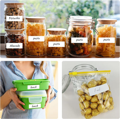 400pcs Removable Labels 1.2 x 0.6 Inch Water Resistant for Bottle