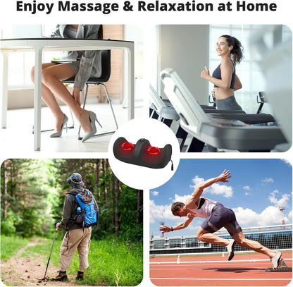 Medcursor Foot Massager with Heat - Foot and Calf Massager with Massage Roller, Deep Massage for Plantar Fasciitis, Pain Relief, Neuropathy, Relax for Home or Office Use (Not Cordless)