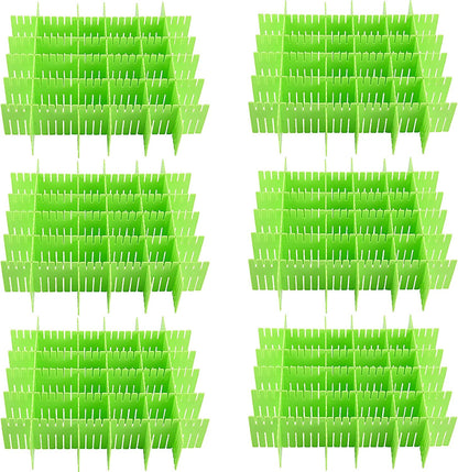 ZOENHOU 60 PCS DIY Drawer Divider Organizers, Pink Grid Drawer Dividers, Adjustable Premium Plastic Organizers for Makeup Drawers Desktop Kitchen Drawer Organizers and Storage, 12.6 x 2.76 Inch